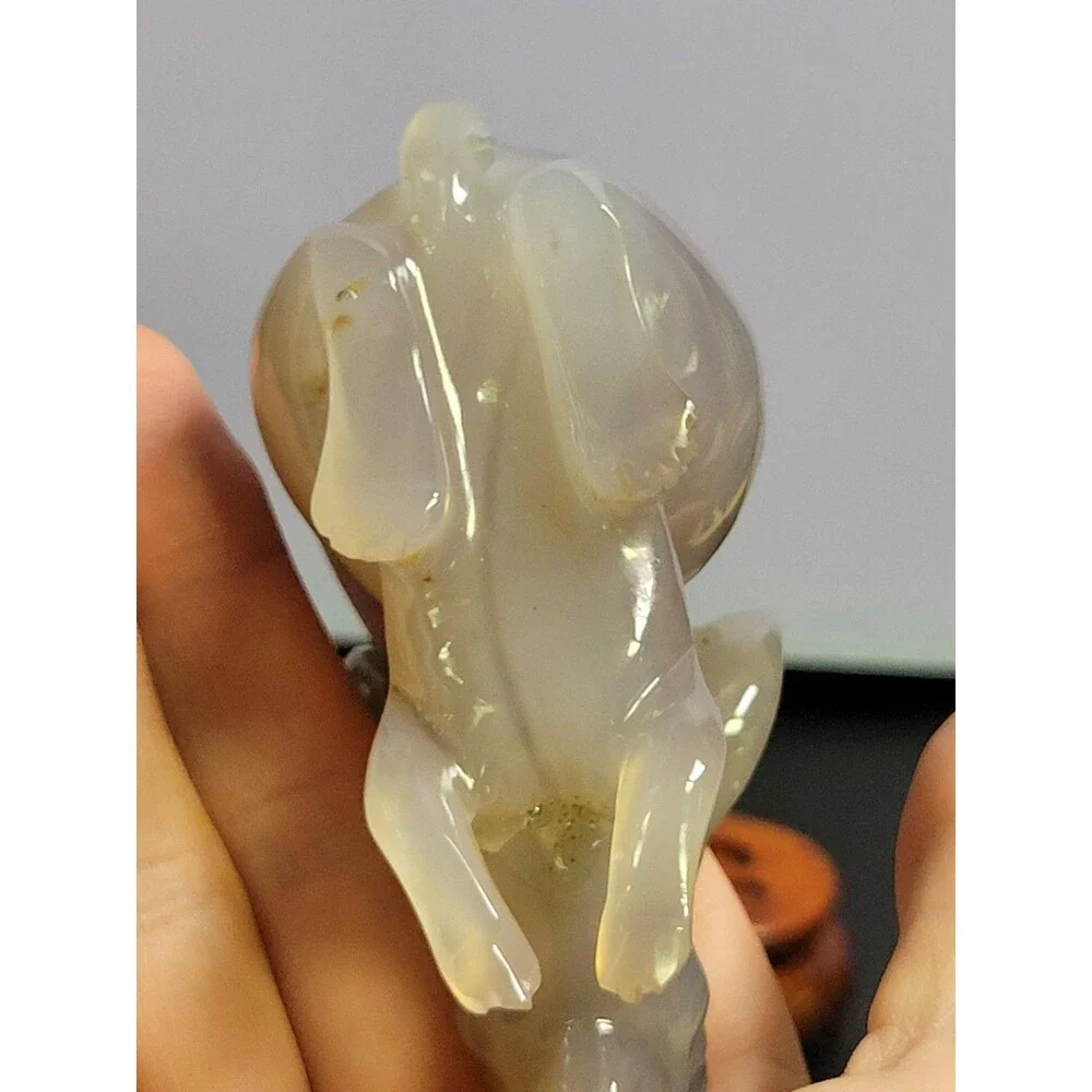 Vintage Chinese  Jade? Rabbit Feng Shui Carved Figurine